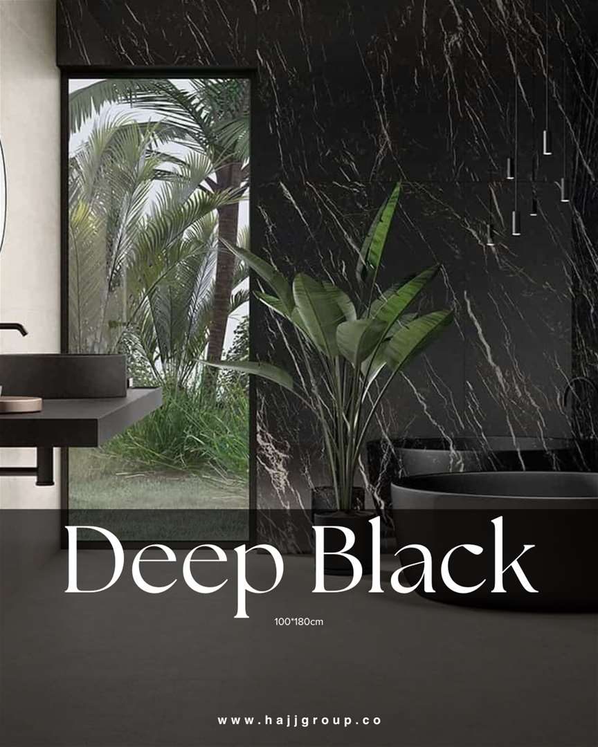 Deep Black 100x180 cm
