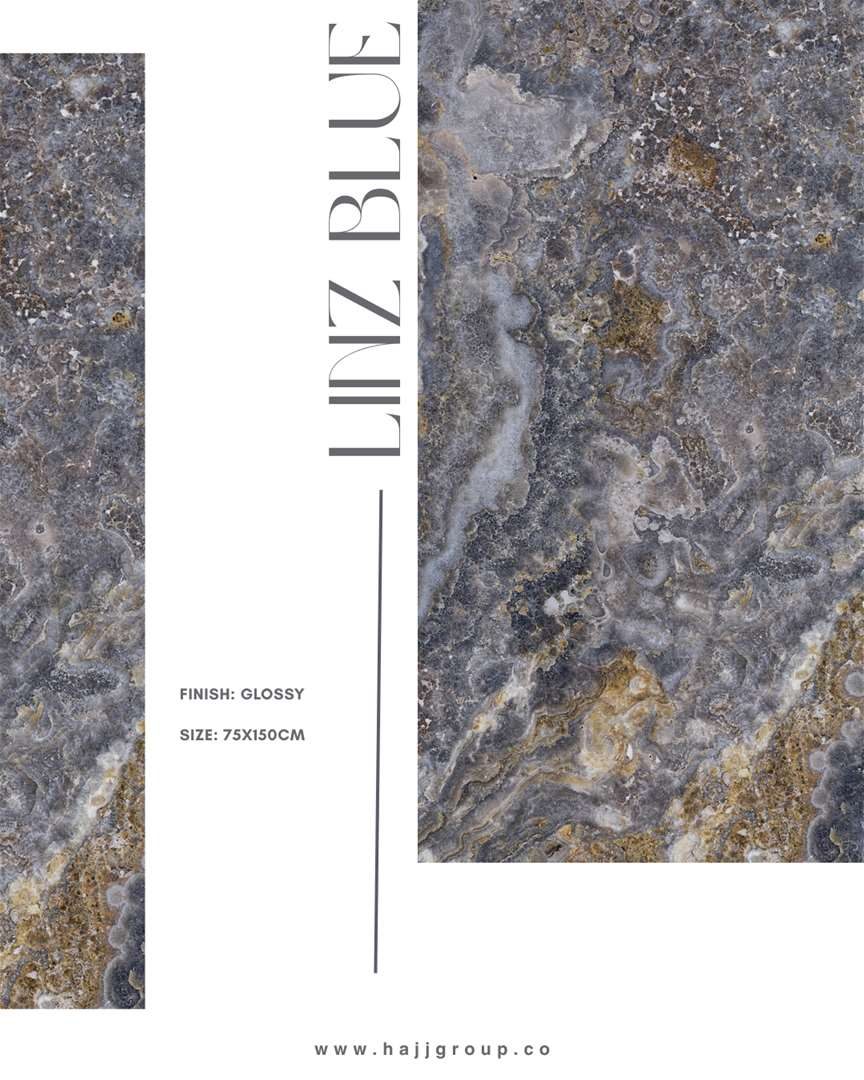 Linz Blue 75x150cm